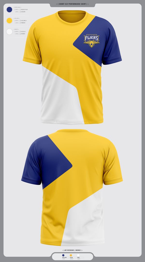 Short Sleeve Performance Shirt, Clyde Fliers, Golf, Teamtime, Team time, sublimation, custom sports apparel, team uniforms, spirit wear, spiritwear, sports uniforms, custom shirts, team store, custom team store, fundraiser sports, apparel fundraiser