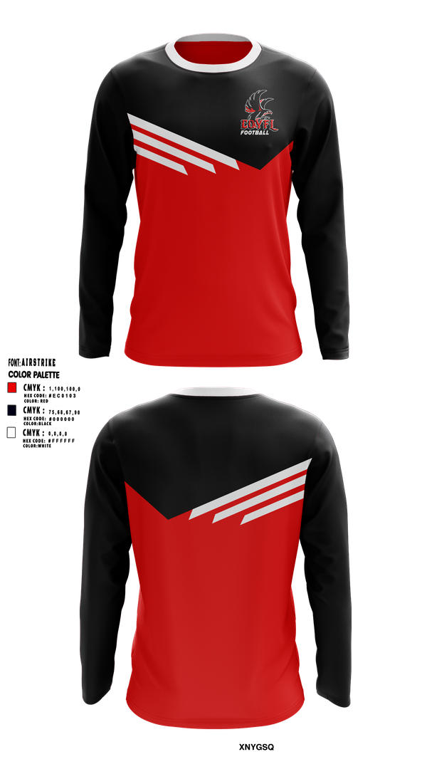 Long Sleeve Performance Shirt, Carteret-Onslow Youth Football & Cheer League (COYFL) Falcons, , Teamtime, Team time, sublimation, custom sports apparel, team uniforms, spirit wear, spiritwear, sports uniforms, custom shirts, team store, custom team store, fundraiser sports, apparel fundraiser