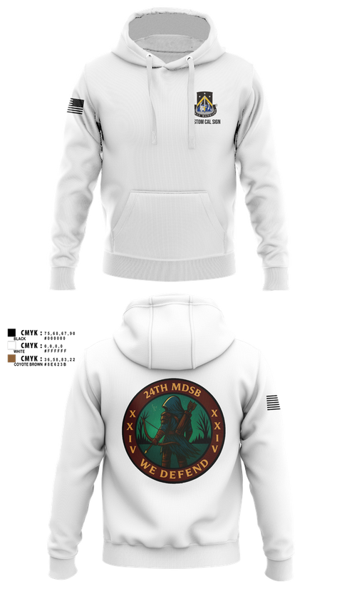 Hoodie, 24th MDSB, Army, Teamtime, Team time, sublimation, custom sports apparel, team uniforms, spirit wear, spiritwear, sports uniforms, custom shirts, team store, custom team store, fundraiser sports, apparel fundraiser