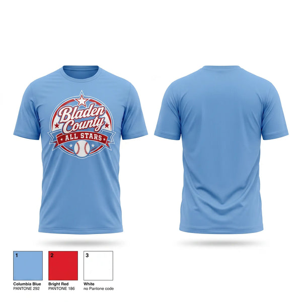 Short Sleeve Performance Shirt, Bladen County All Stars, Softball, Teamtime, Team time, sublimation, custom sports apparel, team uniforms, spirit wear, spiritwear, sports uniforms, custom shirts, team store, custom team store, fundraiser sports, apparel fundraiser