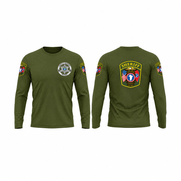 Long Sleeve Performance Shirt, CHEATHAM COUNTY SHERIFF'S OFFICE, Police, Teamtime, Team time, sublimation, custom sports apparel, team uniforms, spirit wear, spiritwear, sports uniforms, custom shirts, team store, custom team store, fundraiser sports, apparel fundraiser