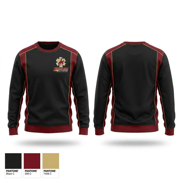 Crew Neck Sweatshirt, Killdeer Area Ambulance, EMS/EMT, Teamtime, Team time, sublimation, custom sports apparel, team uniforms, spirit wear, spiritwear, sports uniforms, custom shirts, team store, custom team store, fundraiser sports, apparel fundraiser