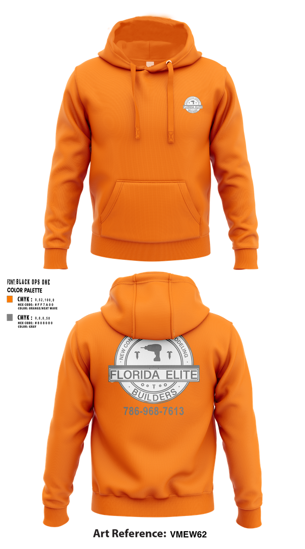 Hoodie, Florida Elite Builders, , Teamtime, Team time, sublimation, custom sports apparel, team uniforms, spirit wear, spiritwear, sports uniforms, custom shirts, team store, custom team store, fundraiser sports, apparel fundraiser
