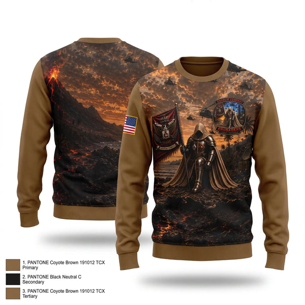 Crew Neck Sweatshirt, CRUSADERS, Army, Teamtime, Team time, sublimation, custom sports apparel, team uniforms, spirit wear, spiritwear, sports uniforms, custom shirts, team store, custom team store, fundraiser sports, apparel fundraiser