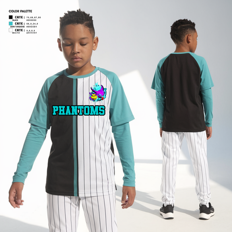 Long Sleeve Performance Shirt, Phantoms, Baseball, Teamtime, Team time, sublimation, custom sports apparel, team uniforms, spirit wear, spiritwear, sports uniforms, custom shirts, team store, custom team store, fundraiser sports, apparel fundraiser