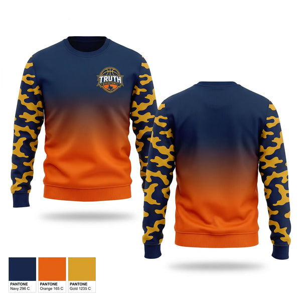 Crew Neck Sweatshirt, Truth Basketball, Women's Basketball, Teamtime, Team time, sublimation, custom sports apparel, team uniforms, spirit wear, spiritwear, sports uniforms, custom shirts, team store, custom team store, fundraiser sports, apparel fundraiser