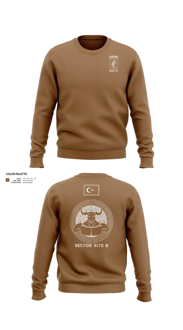 Crew Neck Sweatshirt, 173RD ABN, Army, Teamtime, Team time, sublimation, custom sports apparel, team uniforms, spirit wear, spiritwear, sports uniforms, custom shirts, team store, custom team store, fundraiser sports, apparel fundraiser