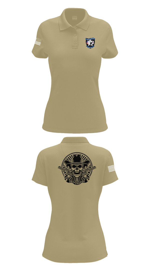 Womens Short Sleeve Performance Polo, Desperados, , Teamtime, Team time, sublimation, custom sports apparel, team uniforms, spirit wear, spiritwear, sports uniforms, custom shirts, team store, custom team store, fundraiser sports, apparel fundraiser