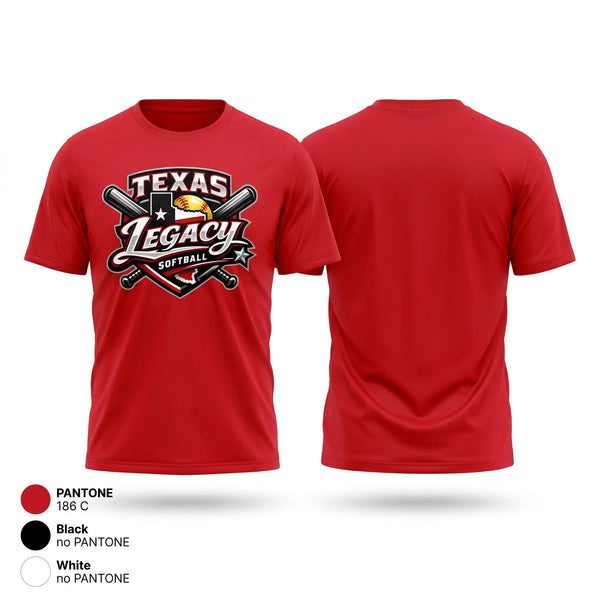 Short Sleeve Performance Shirt, Texas legacy, Softball, Teamtime, Team time, sublimation, custom sports apparel, team uniforms, spirit wear, spiritwear, sports uniforms, custom shirts, team store, custom team store, fundraiser sports, apparel fundraiser