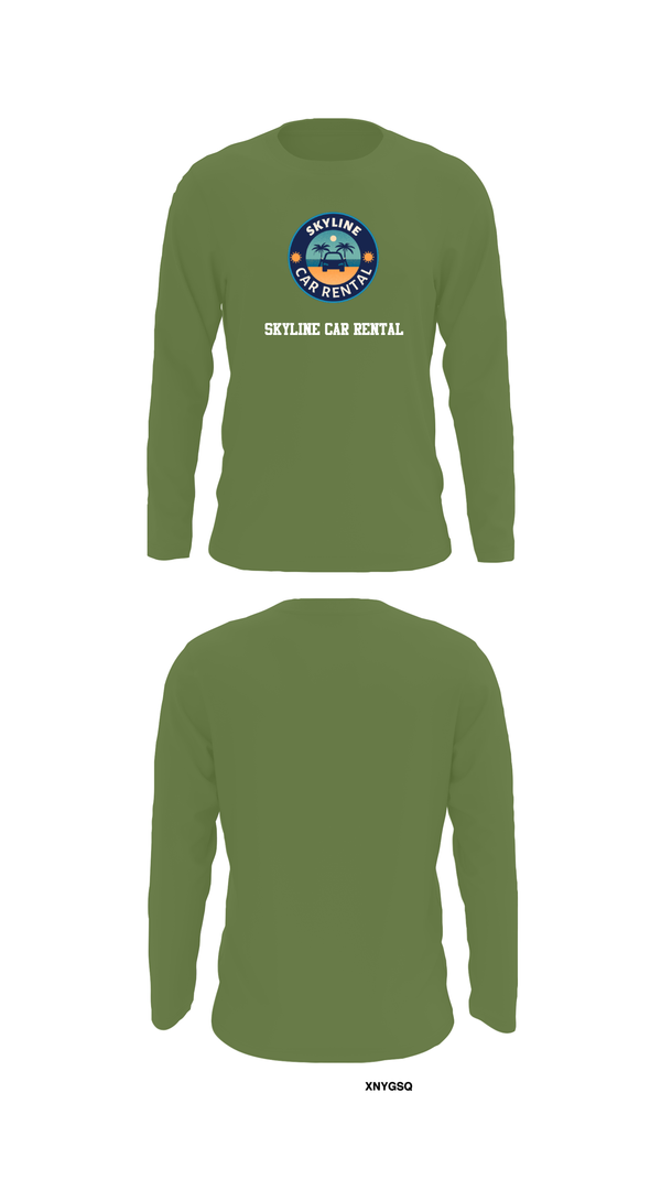Long Sleeve Performance Shirt, Skyline Car Rental, Men's Basketball, Teamtime, Team time, sublimation, custom sports apparel, team uniforms, spirit wear, spiritwear, sports uniforms, custom shirts, team store, custom team store, fundraiser sports, apparel fundraiser