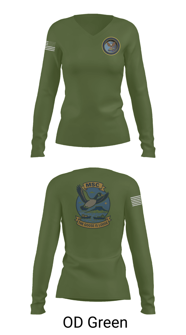Womens Long Sleeve Vneck Shirt, MSCLANT, Navy, Teamtime, Team time, sublimation, custom sports apparel, team uniforms, spirit wear, spiritwear, sports uniforms, custom shirts, team store, custom team store, fundraiser sports, apparel fundraiser