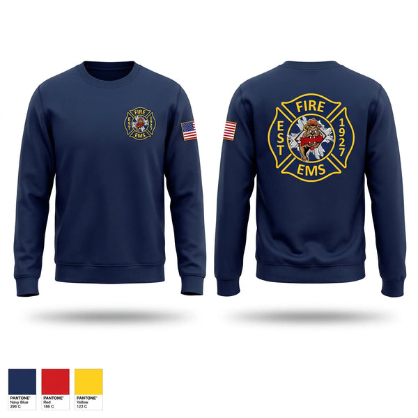 Crew Neck Sweatshirt, Townsend Fire Company, Fire Department, Teamtime, Team time, sublimation, custom sports apparel, team uniforms, spirit wear, spiritwear, sports uniforms, custom shirts, team store, custom team store, fundraiser sports, apparel fundraiser
