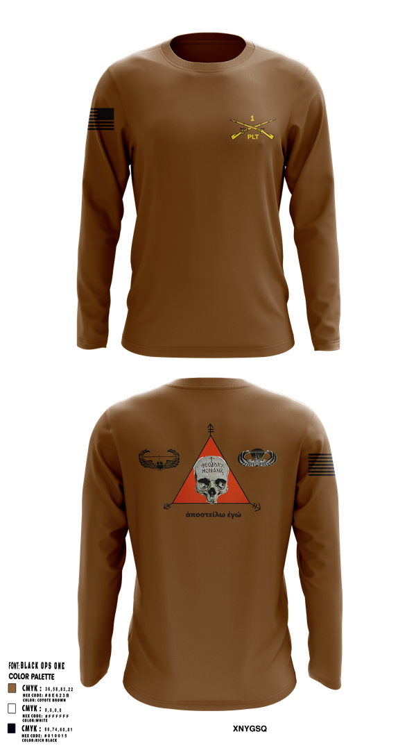 Long Sleeve Performance Shirt, 1st PLT B Co 1-173IN, , Teamtime, Team time, sublimation, custom sports apparel, team uniforms, spirit wear, spiritwear, sports uniforms, custom shirts, team store, custom team store, fundraiser sports, apparel fundraiser