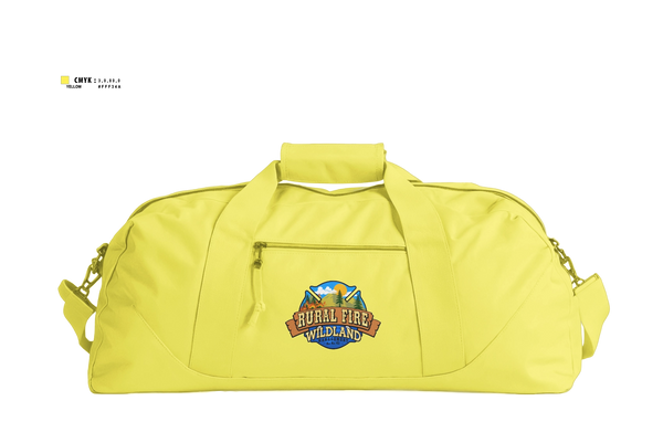 Duffle Bag, Rural fire wildland management LLC, Fire Department, Teamtime, Team time, sublimation, custom sports apparel, team uniforms, spirit wear, spiritwear, sports uniforms, custom shirts, team store, custom team store, fundraiser sports, apparel fundraiser