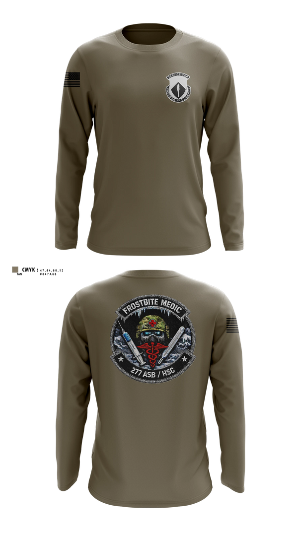 Long Sleeve Performance Shirt, 277th ASB Frostbite Medics, Army, Teamtime, Team time, sublimation, custom sports apparel, team uniforms, spirit wear, spiritwear, sports uniforms, custom shirts, team store, custom team store, fundraiser sports, apparel fundraiser