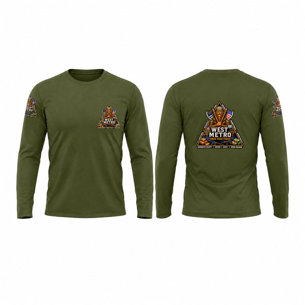 Long Sleeve Performance Shirt, West Metro Drug Task Force, Police, Teamtime, Team time, sublimation, custom sports apparel, team uniforms, spirit wear, spiritwear, sports uniforms, custom shirts, team store, custom team store, fundraiser sports, apparel fundraiser