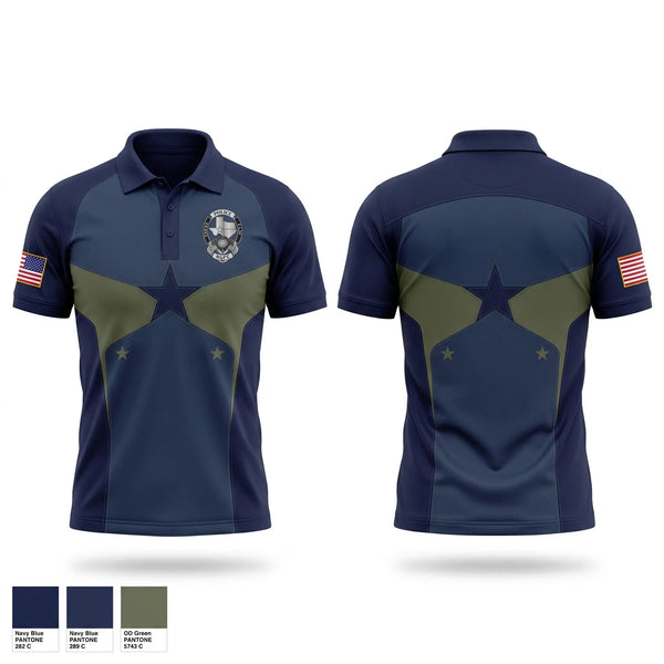 Short Sleeve Performance Polo, Ferris ISD Police Department, Police, Teamtime, Team time, sublimation, custom sports apparel, team uniforms, spirit wear, spiritwear, sports uniforms, custom shirts, team store, custom team store, fundraiser sports, apparel fundraiser