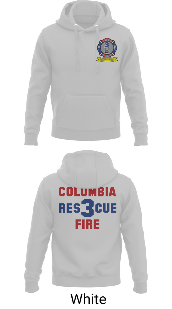 Hoodie, Columbia Fire Department RESCUE3, Fire Department, Teamtime, Team time, sublimation, custom sports apparel, team uniforms, spirit wear, spiritwear, sports uniforms, custom shirts, team store, custom team store, fundraiser sports, apparel fundraiser