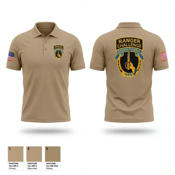Short Sleeve Performance Polo, Garry Owen ROTC, Army, Teamtime, Team time, sublimation, custom sports apparel, team uniforms, spirit wear, spiritwear, sports uniforms, custom shirts, team store, custom team store, fundraiser sports, apparel fundraiser