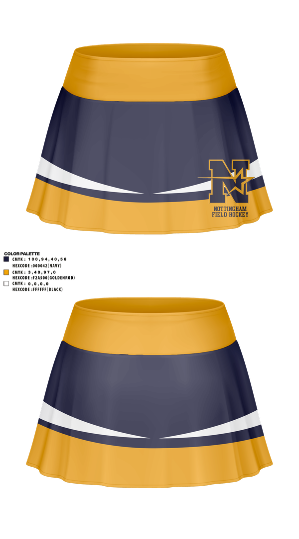 Skort, Nottingham, Field Hockey, Teamtime, Team time, sublimation, custom sports apparel, team uniforms, spirit wear, spiritwear, sports uniforms, custom shirts, team store, custom team store, fundraiser sports, apparel fundraiser