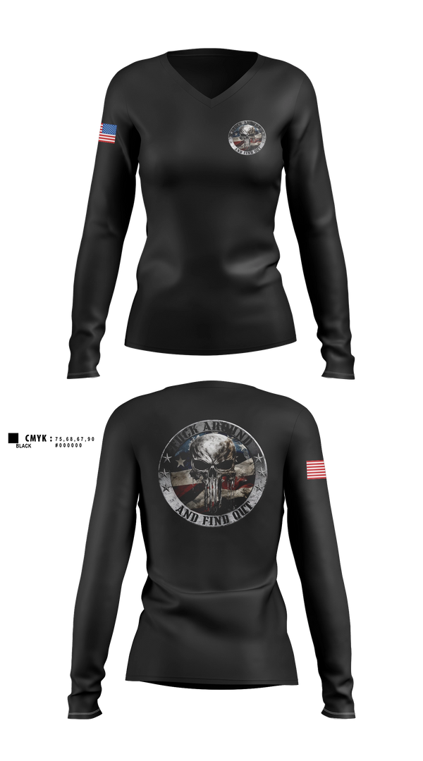 Womens Long Sleeve Vneck Shirt, TFOD, , Teamtime, Team time, sublimation, custom sports apparel, team uniforms, spirit wear, spiritwear, sports uniforms, custom shirts, team store, custom team store, fundraiser sports, apparel fundraiser