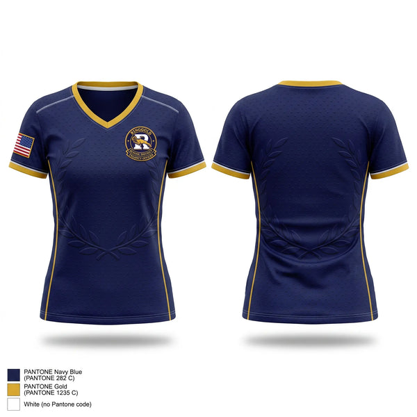 Womens Short Sleeve Vneck Shirt, Ringgold School District, Police, Teamtime, Team time, sublimation, custom sports apparel, team uniforms, spirit wear, spiritwear, sports uniforms, custom shirts, team store, custom team store, fundraiser sports, apparel fundraiser