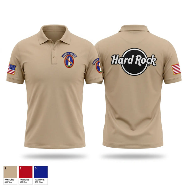 Short Sleeve Performance Polo, Hard Rock, Army, Teamtime, Team time, sublimation, custom sports apparel, team uniforms, spirit wear, spiritwear, sports uniforms, custom shirts, team store, custom team store, fundraiser sports, apparel fundraiser