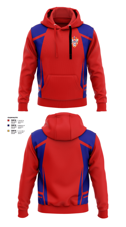 Hoodie, Tapatio FC, Men's Soccer, Teamtime, Team time, sublimation, custom sports apparel, team uniforms, spirit wear, spiritwear, sports uniforms, custom shirts, team store, custom team store, fundraiser sports, apparel fundraiser