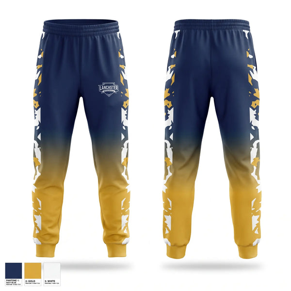 Sweatpants, Lancaster, Baseball, Teamtime, Team time, sublimation, custom sports apparel, team uniforms, spirit wear, spiritwear, sports uniforms, custom shirts, team store, custom team store, fundraiser sports, apparel fundraiser