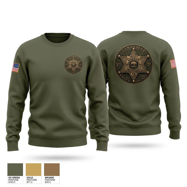 Crew Neck Sweatshirt, Smith county sheriff office, Police, Teamtime, Team time, sublimation, custom sports apparel, team uniforms, spirit wear, spiritwear, sports uniforms, custom shirts, team store, custom team store, fundraiser sports, apparel fundraiser