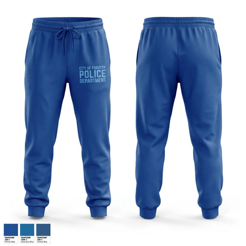 Sweatpants, City of Forsyth Police Department, Police, Teamtime, Team time, sublimation, custom sports apparel, team uniforms, spirit wear, spiritwear, sports uniforms, custom shirts, team store, custom team store, fundraiser sports, apparel fundraiser