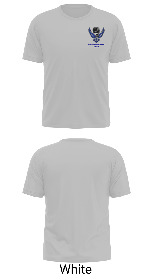 Old School Cotton Feel Shirt, Palo Verde AFJROTC, Air Force, Teamtime, Team time, sublimation, custom sports apparel, team uniforms, spirit wear, spiritwear, sports uniforms, custom shirts, team store, custom team store, fundraiser sports, apparel fundraiser