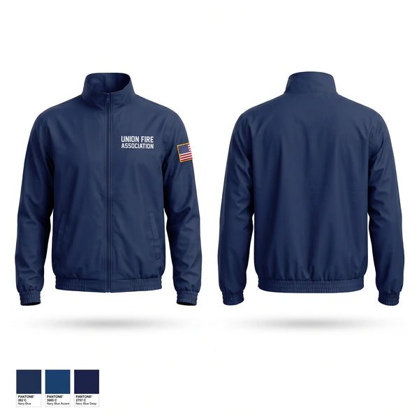 Windbreaker, Union Fire Association, Fire Department, Teamtime, Team time, sublimation, custom sports apparel, team uniforms, spirit wear, spiritwear, sports uniforms, custom shirts, team store, custom team store, fundraiser sports, apparel fundraiser