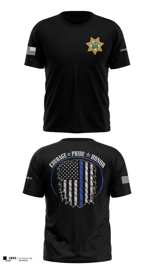 Short Sleeve Performance Shirt, Jackson Police Department, Police, Teamtime, Team time, sublimation, custom sports apparel, team uniforms, spirit wear, spiritwear, sports uniforms, custom shirts, team store, custom team store, fundraiser sports, apparel fundraiser
