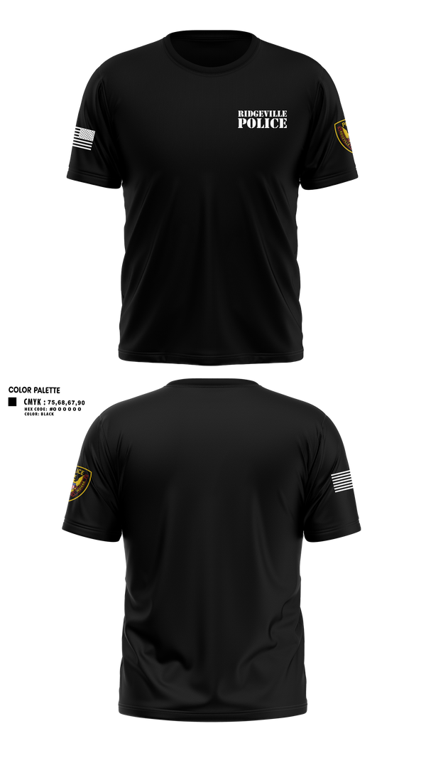 Short Sleeve Performance Shirt, Ridgeville Police, Police, Teamtime, Team time, sublimation, custom sports apparel, team uniforms, spirit wear, spiritwear, sports uniforms, custom shirts, team store, custom team store, fundraiser sports, apparel fundraiser