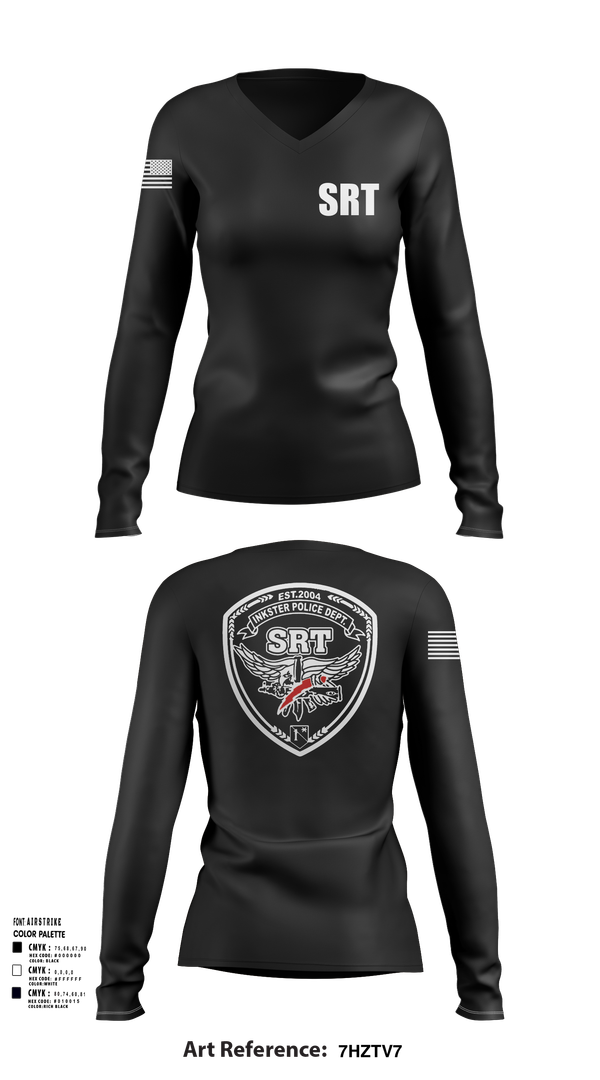 Womens Long Sleeve Vneck Shirt, Pocola SRT, , Teamtime, Team time, sublimation, custom sports apparel, team uniforms, spirit wear, spiritwear, sports uniforms, custom shirts, team store, custom team store, fundraiser sports, apparel fundraiser