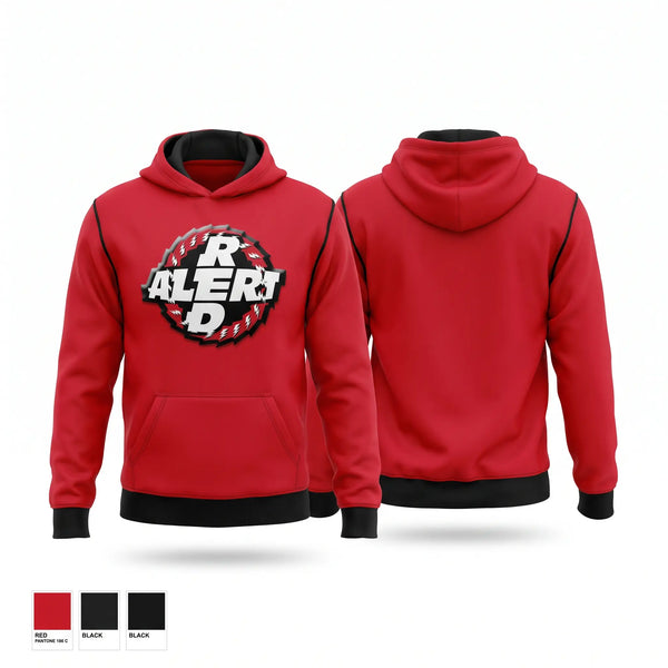 Hoodie, Red Alert, Softball, Teamtime, Team time, sublimation, custom sports apparel, team uniforms, spirit wear, spiritwear, sports uniforms, custom shirts, team store, custom team store, fundraiser sports, apparel fundraiser