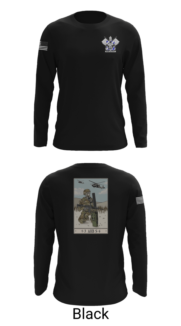 Long Sleeve Performance Shirt, 4-3 HHC, Army, Teamtime, Team time, sublimation, custom sports apparel, team uniforms, spirit wear, spiritwear, sports uniforms, custom shirts, team store, custom team store, fundraiser sports, apparel fundraiser