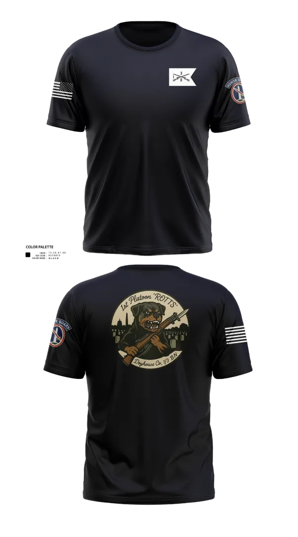 Short Sleeve Performance Shirt, Doghouse 1st Platoon Rottweilers, , Teamtime, Team time, sublimation, custom sports apparel, team uniforms, spirit wear, spiritwear, sports uniforms, custom shirts, team store, custom team store, fundraiser sports, apparel fundraiser