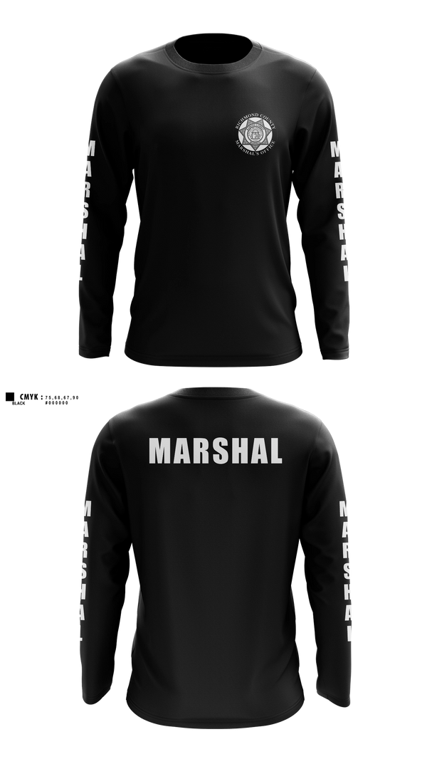 Long Sleeve Performance Shirt, Richmond County Marshal's Office, Police, Teamtime, Team time, sublimation, custom sports apparel, team uniforms, spirit wear, spiritwear, sports uniforms, custom shirts, team store, custom team store, fundraiser sports, apparel fundraiser