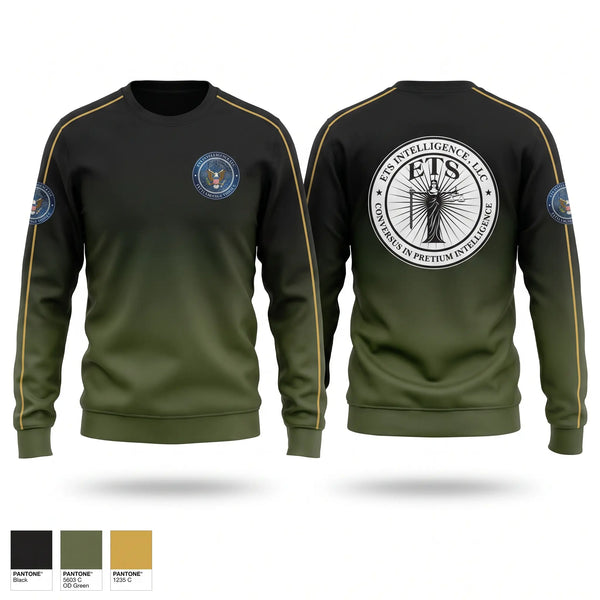 Crew Neck Sweatshirt, ETS Intelligence, , Teamtime, Team time, sublimation, custom sports apparel, team uniforms, spirit wear, spiritwear, sports uniforms, custom shirts, team store, custom team store, fundraiser sports, apparel fundraiser