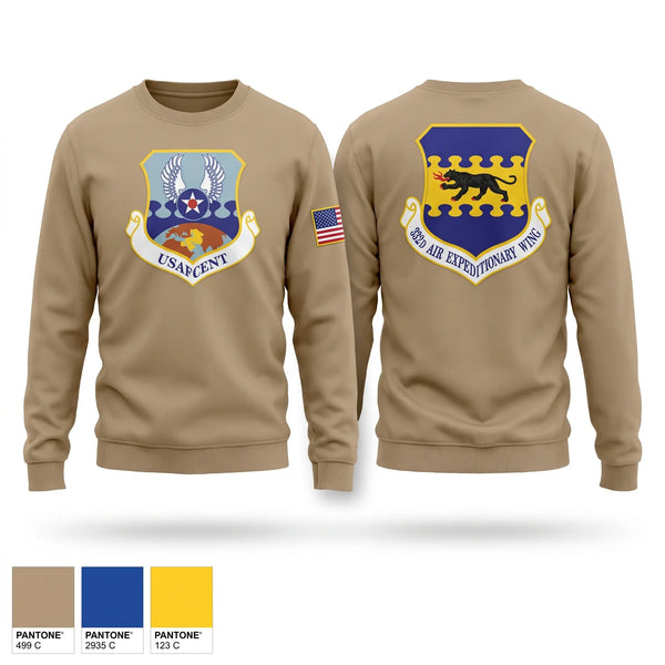 Crew Neck Sweatshirt, 332nd Air Expeditionary Wing, Air Force, Teamtime, Team time, sublimation, custom sports apparel, team uniforms, spirit wear, spiritwear, sports uniforms, custom shirts, team store, custom team store, fundraiser sports, apparel fundraiser