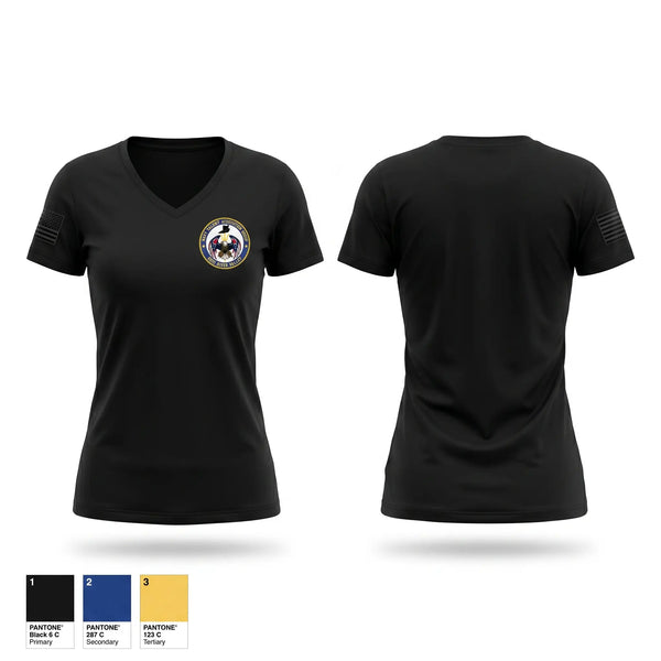 Womens Short Sleeve Vneck Shirt, NRS CLARKSVILLE, Navy, Teamtime, Team time, sublimation, custom sports apparel, team uniforms, spirit wear, spiritwear, sports uniforms, custom shirts, team store, custom team store, fundraiser sports, apparel fundraiser