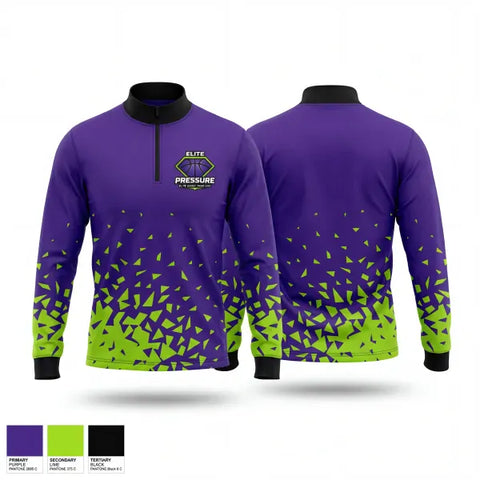 Quarter Zip Jacket, Elite Pressure, Men's Basketball, Teamtime, Team time, sublimation, custom sports apparel, team uniforms, spirit wear, spiritwear, sports uniforms, custom shirts, team store, custom team store, fundraiser sports, apparel fundraiser