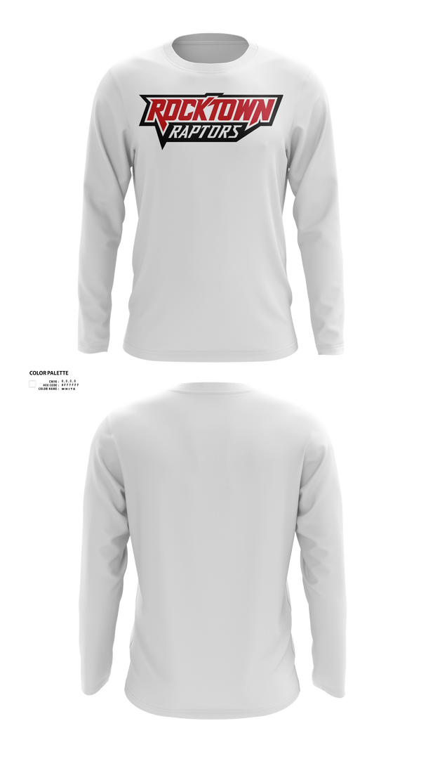 Long Sleeve Performance Shirt, Rocktown High School Basketball, Men's Basketball, Teamtime, Team time, sublimation, custom sports apparel, team uniforms, spirit wear, spiritwear, sports uniforms, custom shirts, team store, custom team store, fundraiser sports, apparel fundraiser