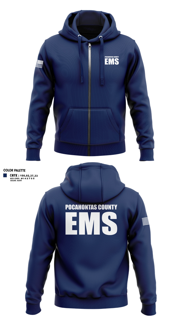 Zip Hoodie, Pocahontas County EMS, EMS/EMT, Teamtime, Team time, sublimation, custom sports apparel, team uniforms, spirit wear, spiritwear, sports uniforms, custom shirts, team store, custom team store, fundraiser sports, apparel fundraiser