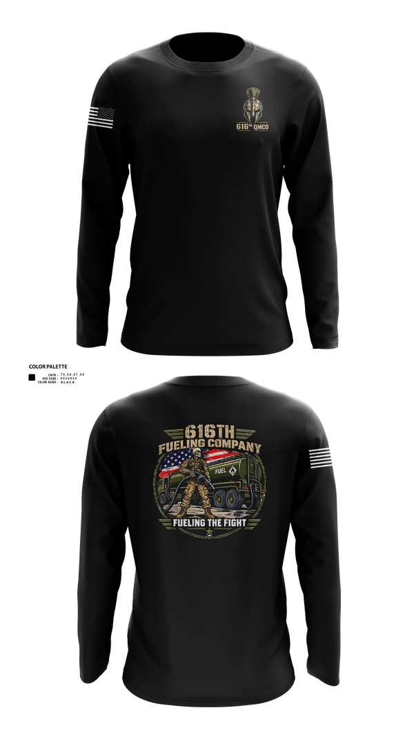 Long Sleeve Performance Shirt, 616th QM CO, Army, Teamtime, Team time, sublimation, custom sports apparel, team uniforms, spirit wear, spiritwear, sports uniforms, custom shirts, team store, custom team store, fundraiser sports, apparel fundraiser