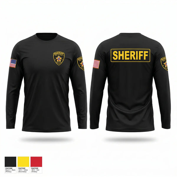 Long Sleeve Performance Shirt, San Jacinto County Sheriff's Office, Police, Teamtime, Team time, sublimation, custom sports apparel, team uniforms, spirit wear, spiritwear, sports uniforms, custom shirts, team store, custom team store, fundraiser sports, apparel fundraiser