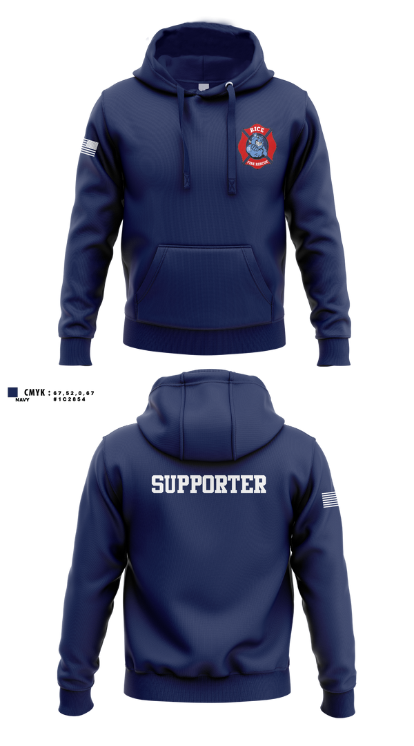 Hoodie, Rice Fire Dept, Fire Department, Teamtime, Team time, sublimation, custom sports apparel, team uniforms, spirit wear, spiritwear, sports uniforms, custom shirts, team store, custom team store, fundraiser sports, apparel fundraiser