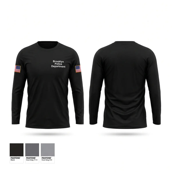 Long Sleeve Performance Shirt, Brooklyn Police Department, Police, Teamtime, Team time, sublimation, custom sports apparel, team uniforms, spirit wear, spiritwear, sports uniforms, custom shirts, team store, custom team store, fundraiser sports, apparel fundraiser